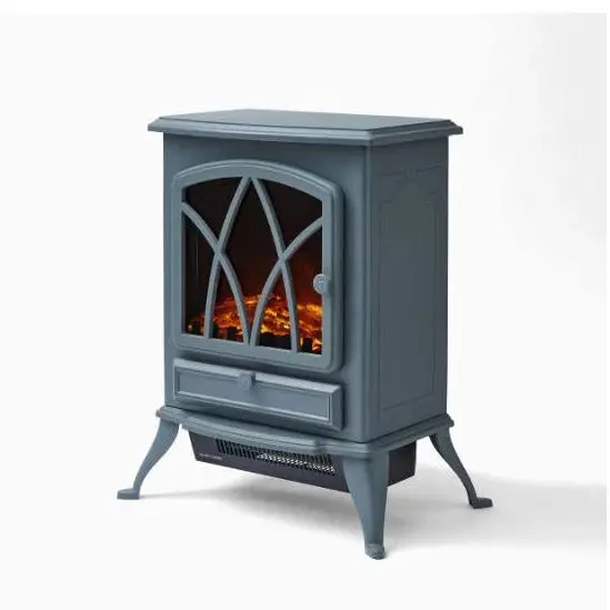 2Kw Stirling Electric Stove – Sleek Grey Freestanding Heater 1