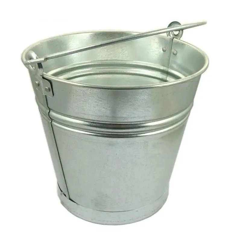 9-Litre Heavy-Duty Galvanised Steel Bucket – Industrial-Grade 1