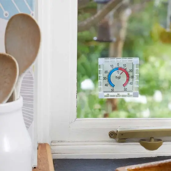 Adhesive Window Thermometer – Indoor Outdoor Temperature Monitor 1