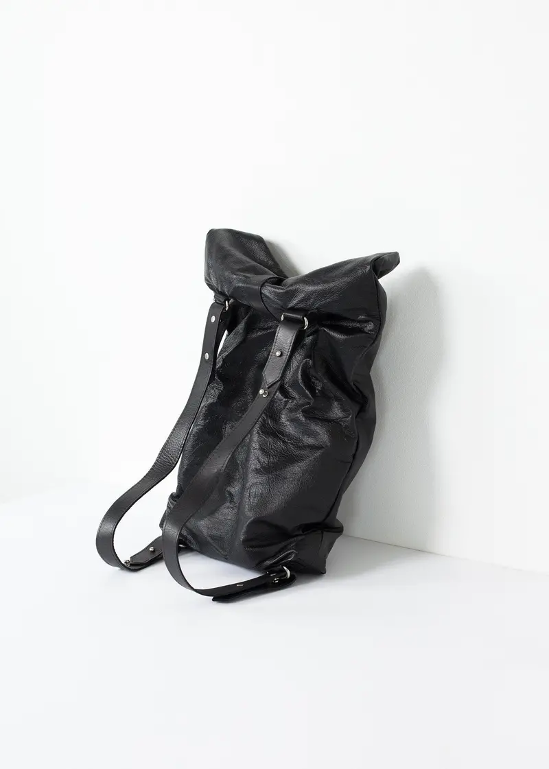 Adjustable Leather Backpack With Convertible Strap 1