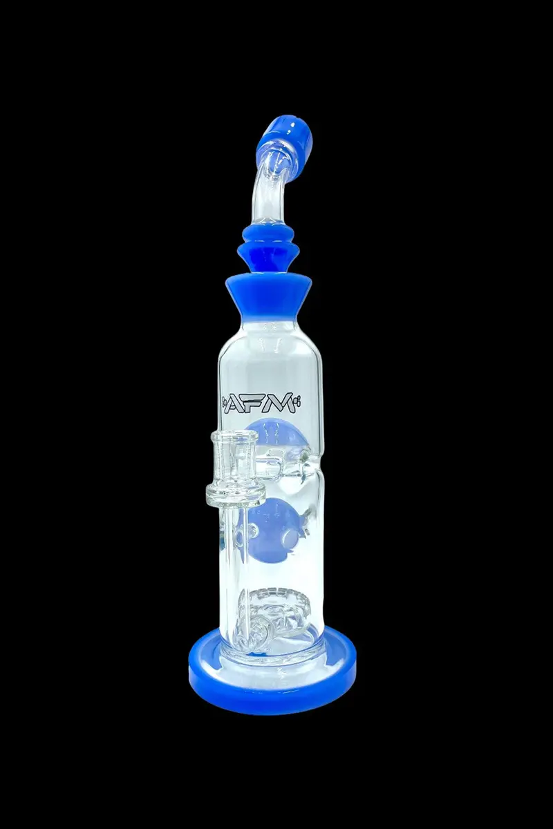 Afm Glass Big Swiss Perc Straight Tube Bong 2
