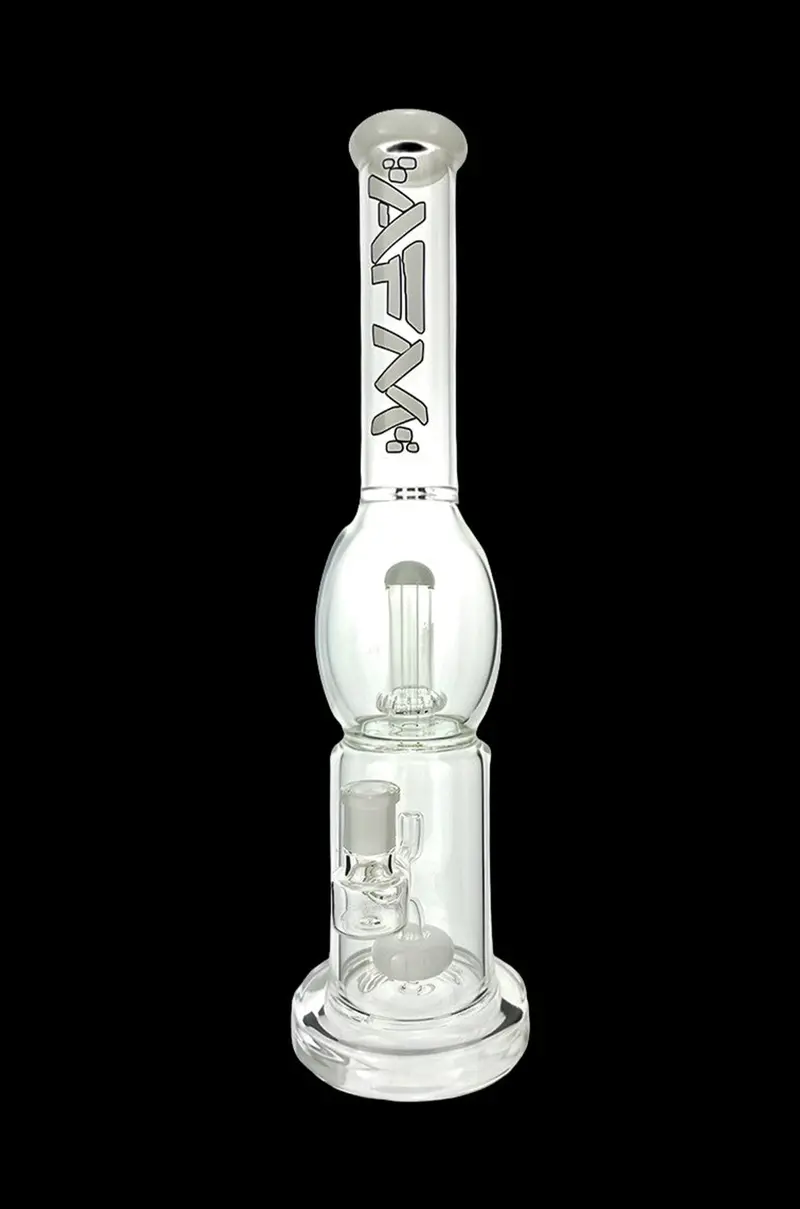 Afm Glass Double Circle Showerhead Perc Beaker Bong 3