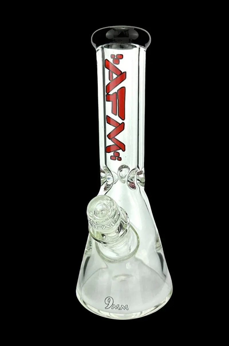 Afm Glass Heavy Boi 9Mm Beaker Bong With Vibrant Colored Lip 1