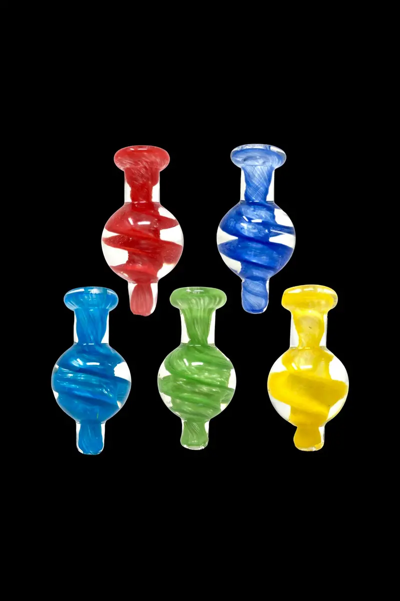 Afm Glass Spiral Airflow Carb Cap For Dab Rigs 1
