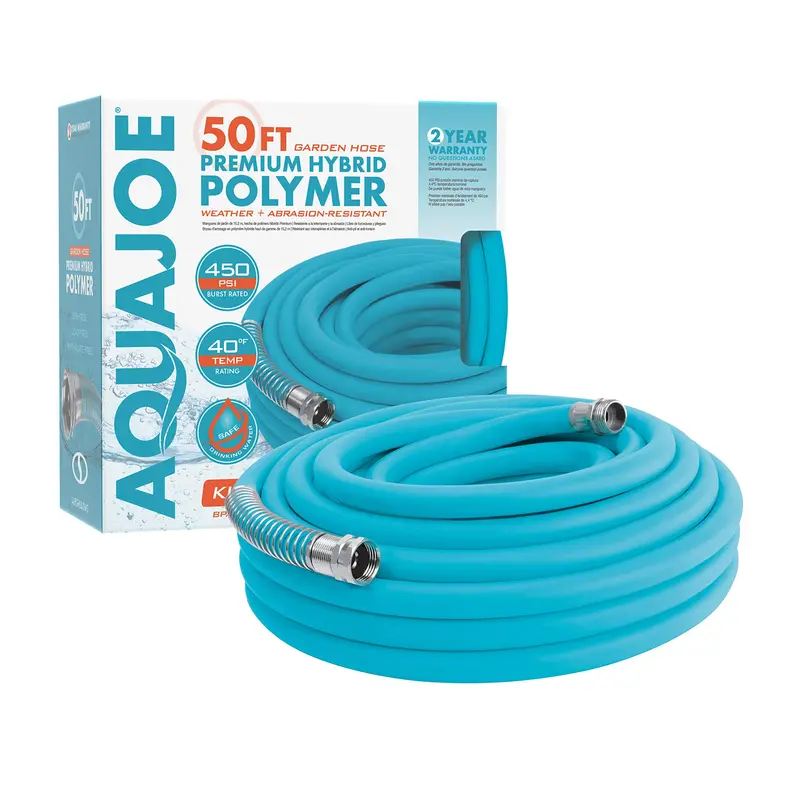 Aqua Joe Ajpgh50-Dws 50-Foot Hybrid Polymer Flex Hose – Refurbished (Kink-Free, 5/8-Inch Diameter) 1