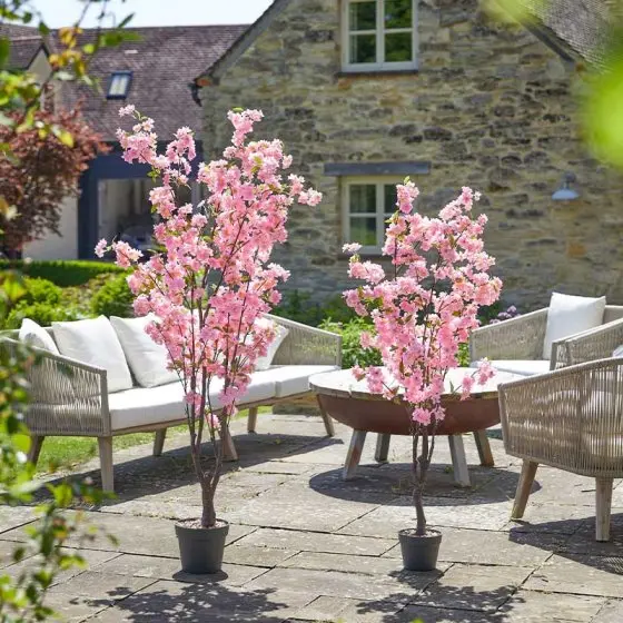 Artificial Pink Cherry Blossom Tree – 140Cm Realistic Indoor/Outdoor Decor 1