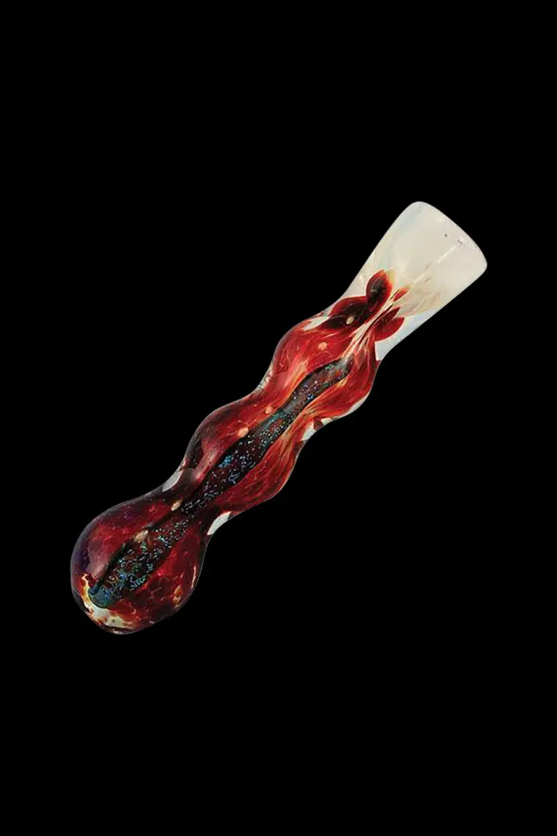 Assorted Dichroic Frit Glass Chillum Tasters 1