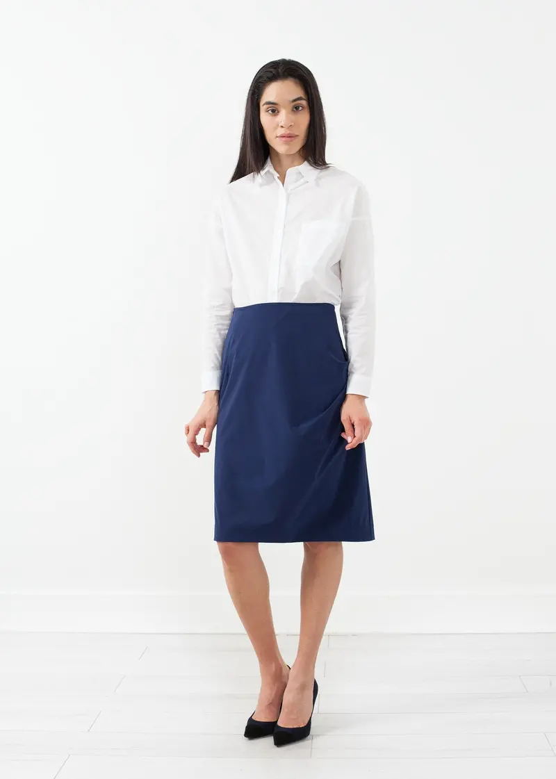 Asymmetrical Ruched Skirt 1