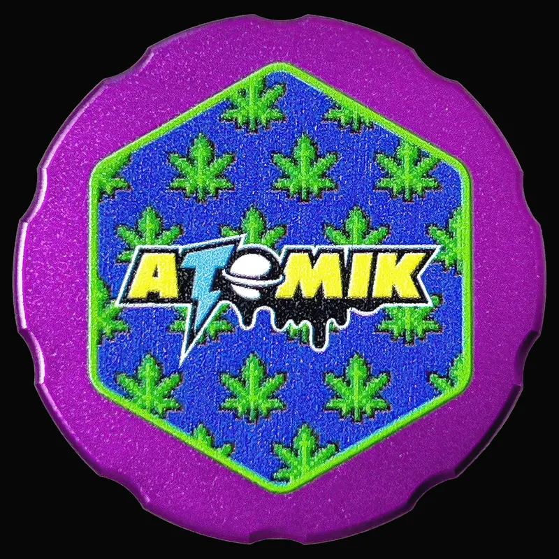 Atomik 55Mm Three-Stage Herb Grinder – Precision Machined 6