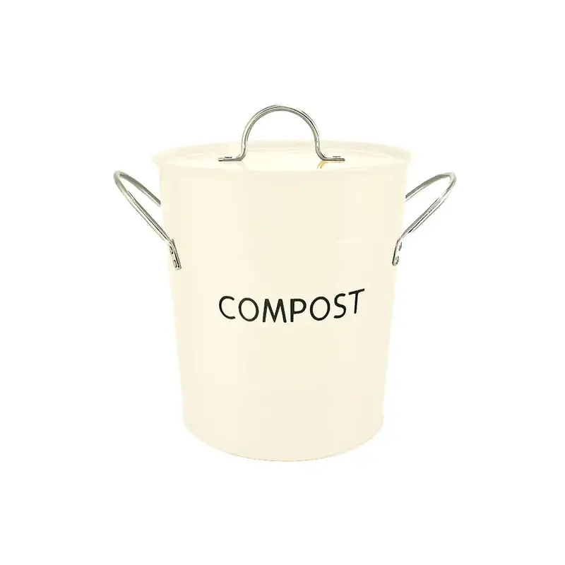 Baker’S White 7L Compost Pail With Odour-Control Lid 1