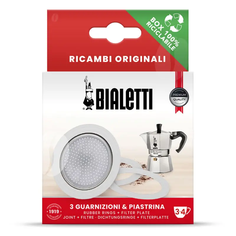 Bialetti Blister Pack Gasket Set – Replacement Seal For 3- And 4-Cup Moka Pots 1