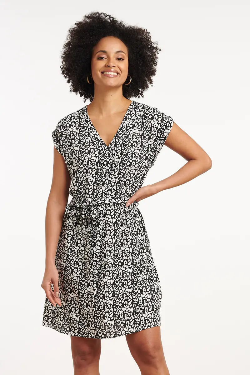 Black And Off-White Jurken Dress – Style 35120 1