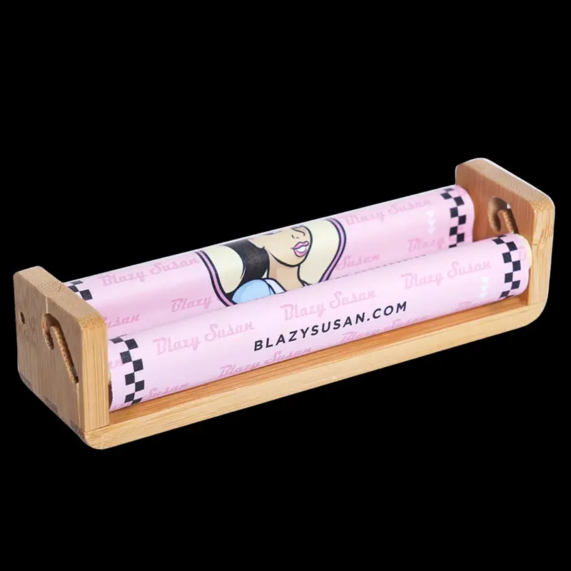 Blazy Susan Bamboo Rolling Kit – King-Size 110Mm Cones – Display Box 1