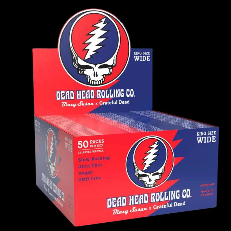 Blazy Susan Grateful Dead King Size Wide Rolling Papers – Display Box 1