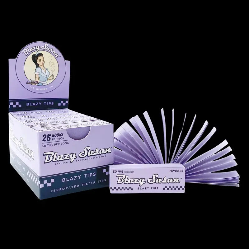 Blazy Susan Purple Filter Tips – Display Box 1