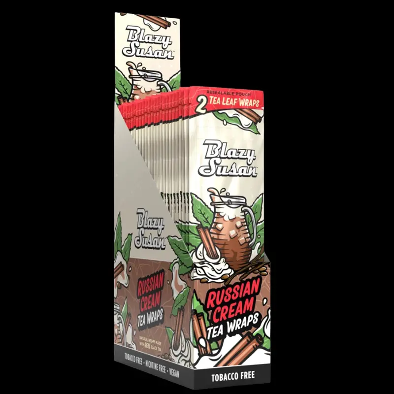 Blazy Susan Russian Cream Tea Leaf Wraps – Display Box 1