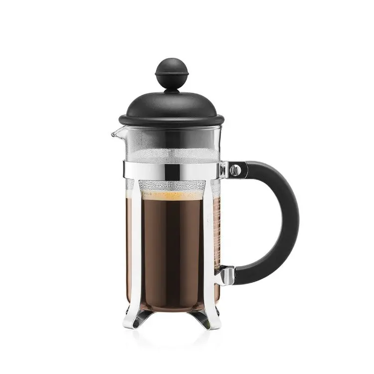 Bodum Caffettiera French Press – 3-Cup Plastic-Lid Coffee Brewer 1