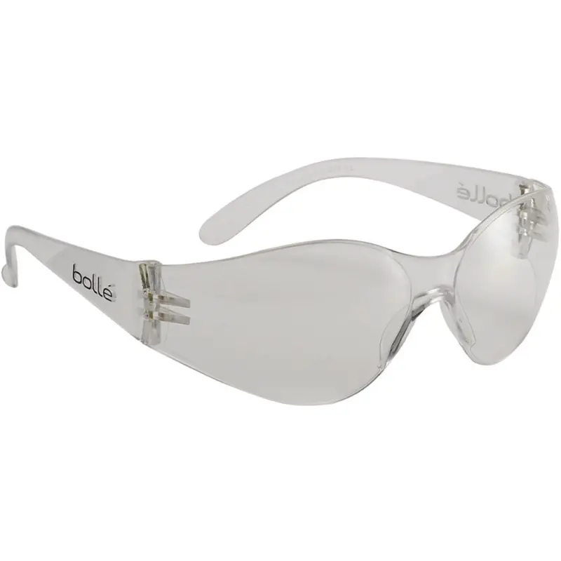 Bolle Bandido Rimless Clear Safety Glasses – Ventilated Anti-Fog Lens 1