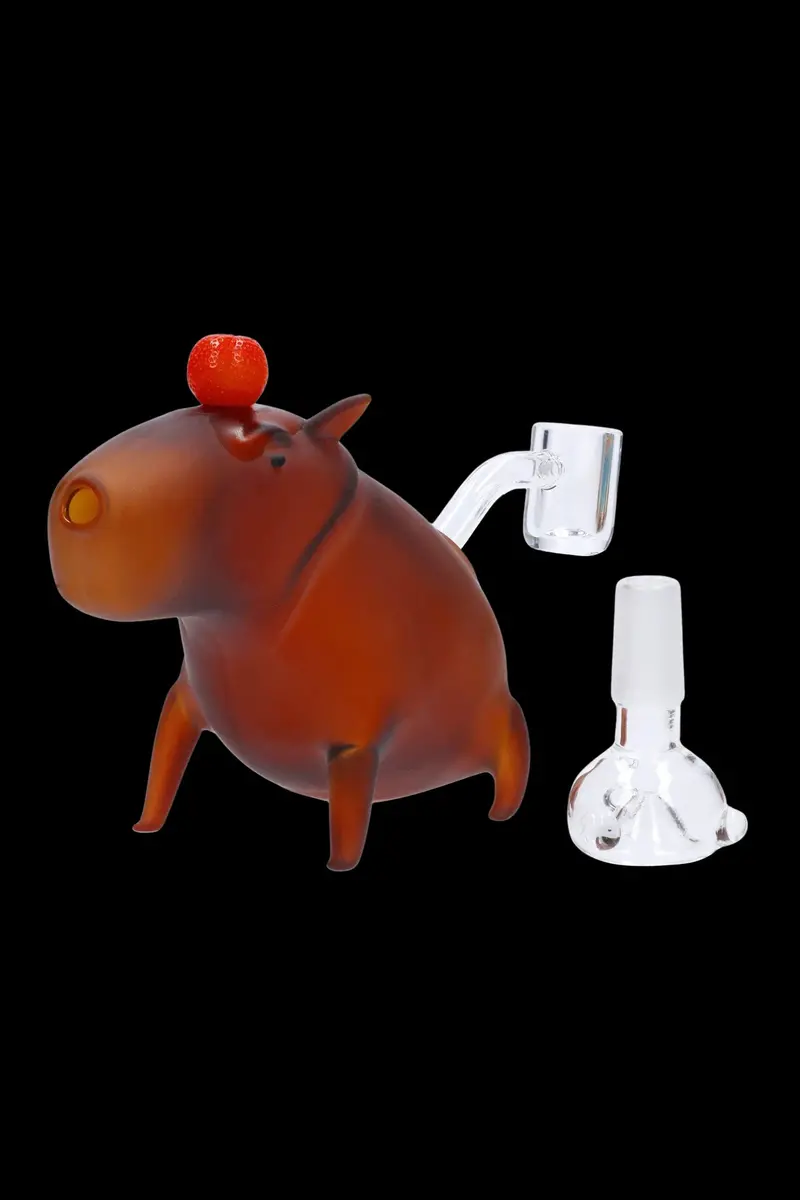 Capybara-Themed Glass Bong By Daily High Club 1