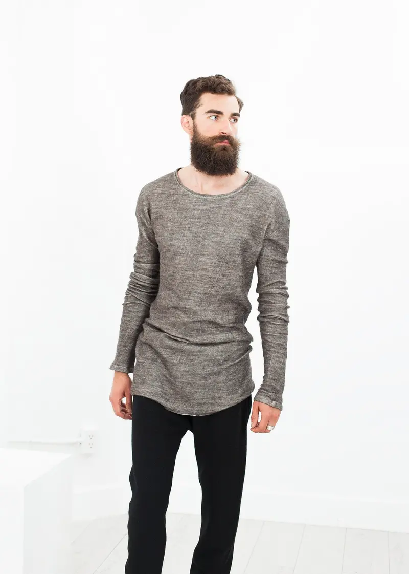 Cavern Extra-Long-Sleeve Knit Sweater 1