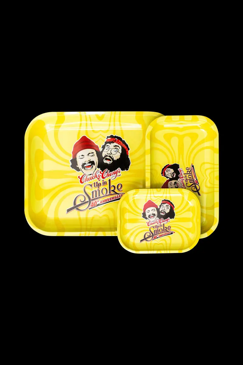 Cheech & Chong 40Th Anniversary Yellow Rolling Tray 1