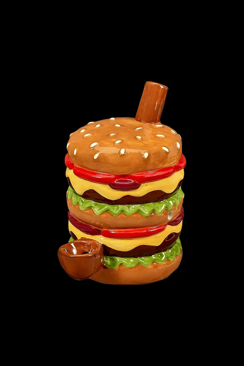 Cheeseburger-Themed Glass Pipe By Roast & Toast 1