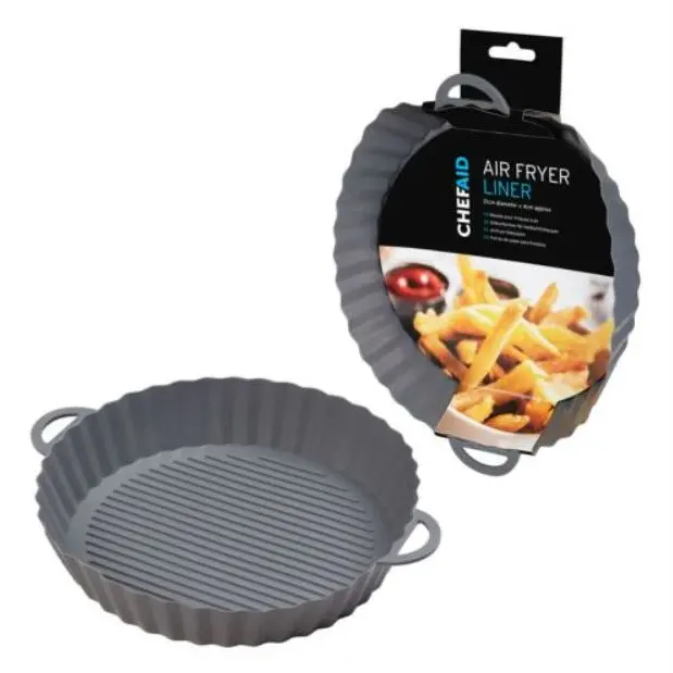 Chef Aid Round Silicone Air Fryer Liner – 21Cm Diameter Non-Stick Mat 1
