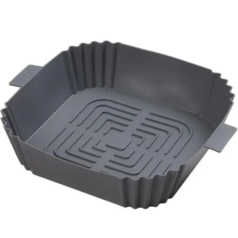 Chef Aid Square Silicone Air Fryer Liner – 20Cm Side Non-Stick Baking Mat 1