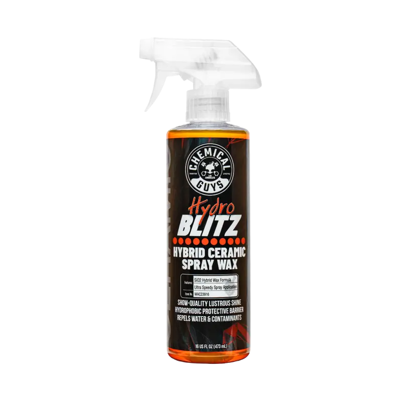Chemical Guys Hydroblitz Hybrid Ceramic Spray Wax – Quick-Apply Shine Enhancer 1