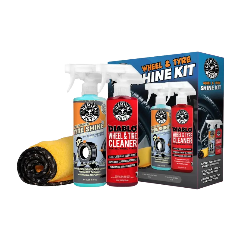 Chemical Guys Wheel & Tire Shine Kit – Complete Detailing Bundle 1