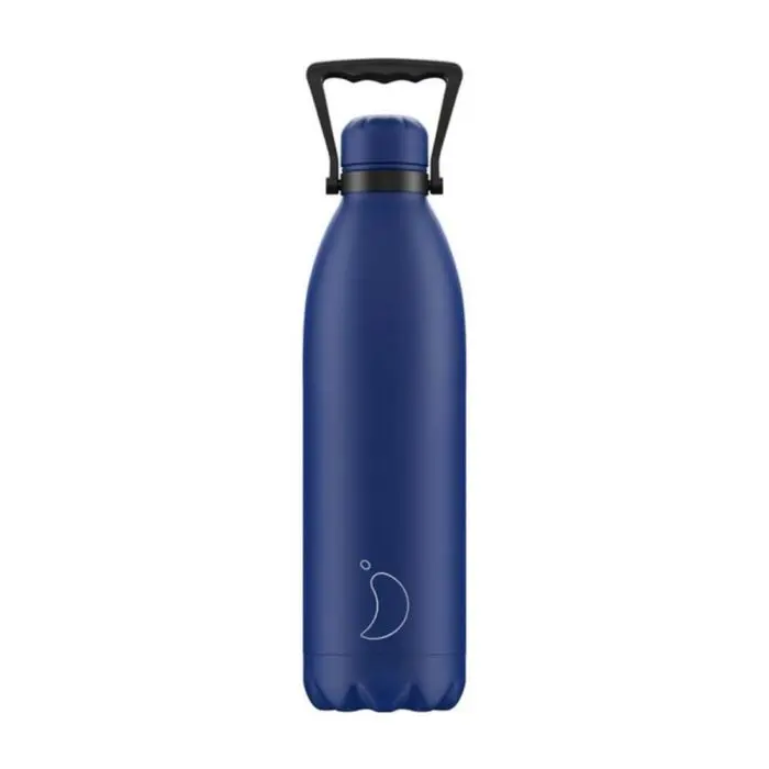 Chilly’S Matte Blue Insulated Water Bottle – 1800 Ml Large Capacity 1