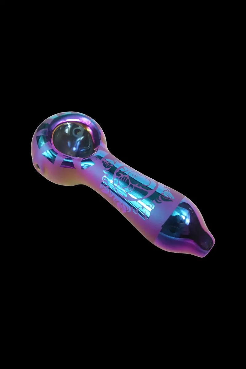 Cloud 8 Artisan Painted Glass Hand Pipe 1