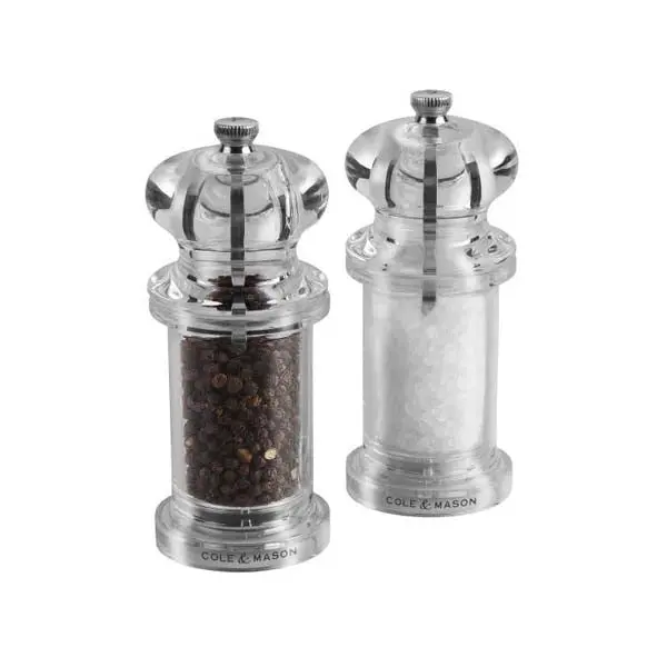 Cole & Mason 505 Acrylic Salt And Pepper Mill Duo 1