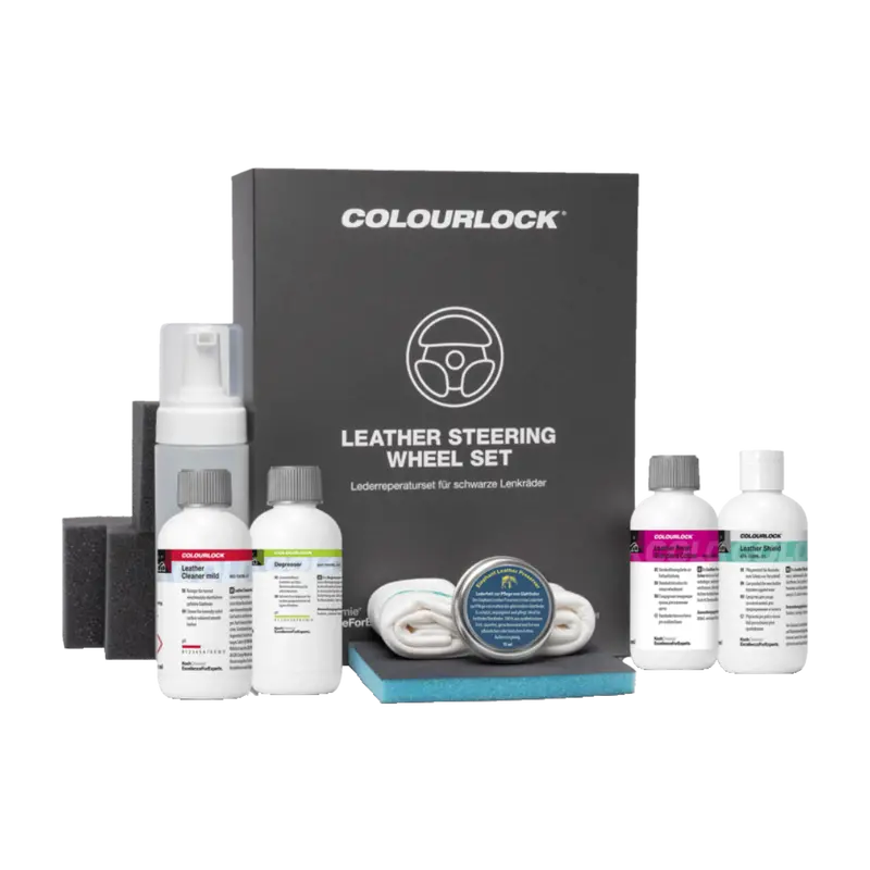 Colourlock Leather Steering Wheel Care Kit – Targeted Grip & Nourishment 1