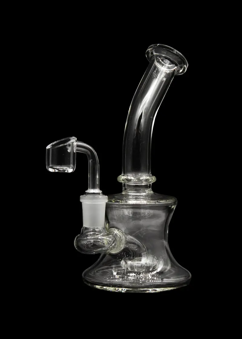 Compact Bent-Neck Travel Dab Rig – Includes Banger & Bowl 1