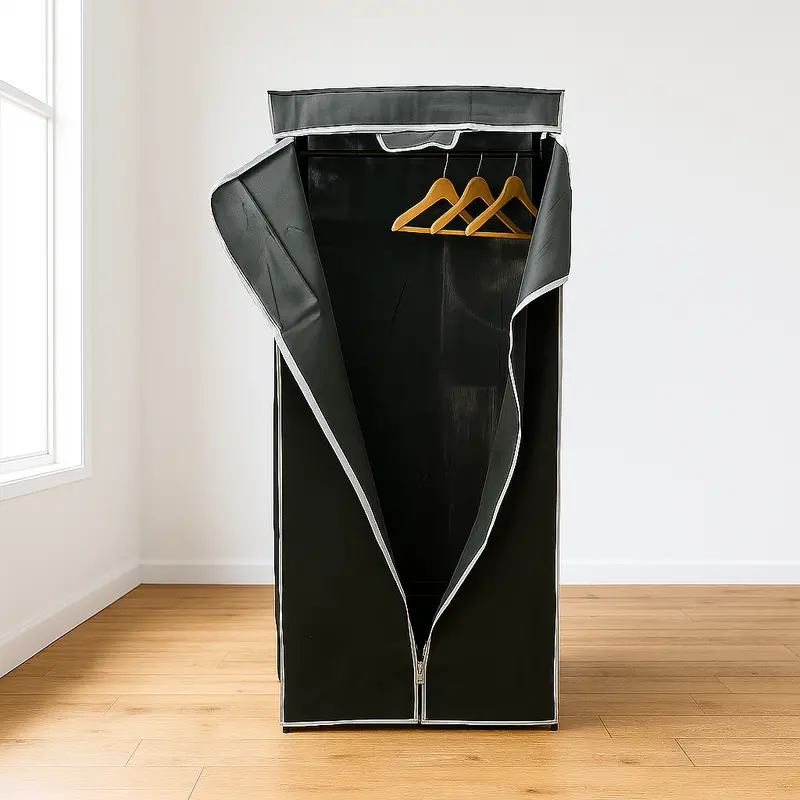 Compact Canvas Wardrobe – Lightweight Foldable Storage Unit 1