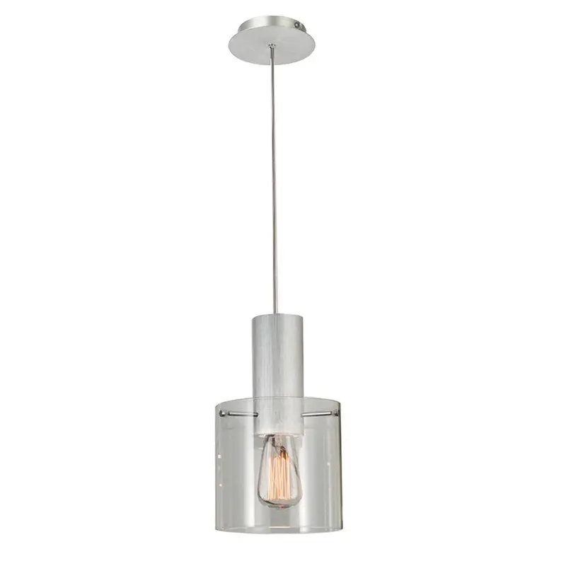 Cork & Clear Glass Pendant Light – Vintage-Inspired Ceiling Fixture 1