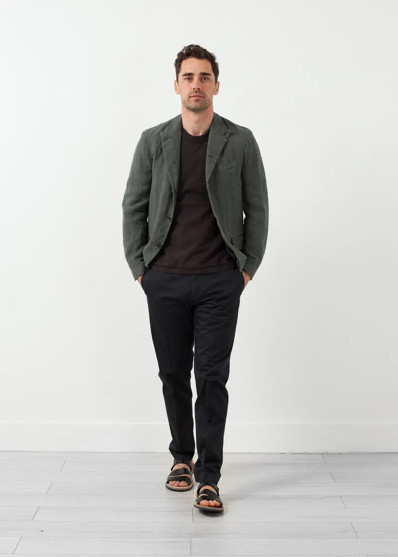 Cotton Five-Button Blazer For Men 1