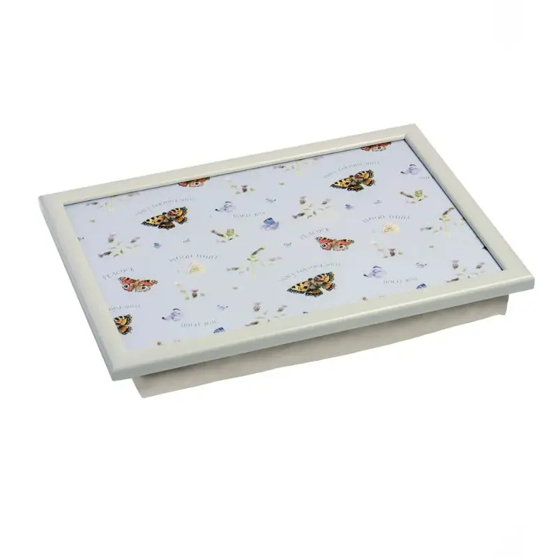 Country Butterflies Foldable Lap Desk – 44 X 32 Cm Wooden Tray 1