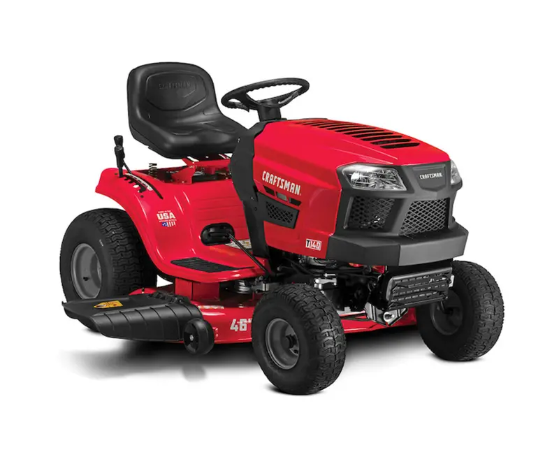 Craftsman T140 46-Inch Riding Lawn Mower — 18.5 Hp Briggs & Stratton Engine, Hydrostatic Drive, Turf-Saving Wheels 1