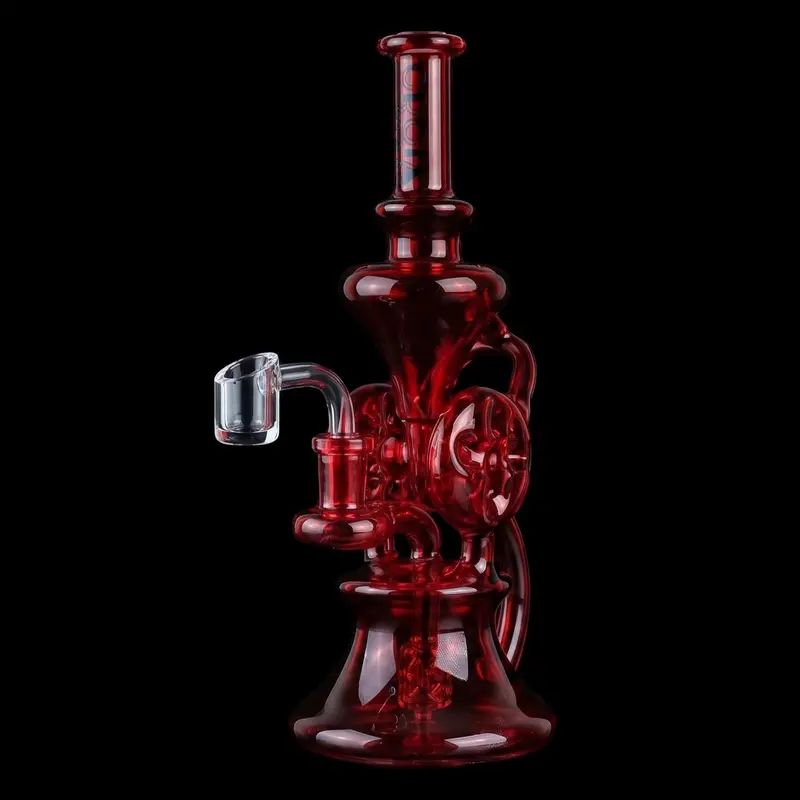 Croia Glass 10-Inch Dual Swiss Perc Klein Recycler Dab Rig 1