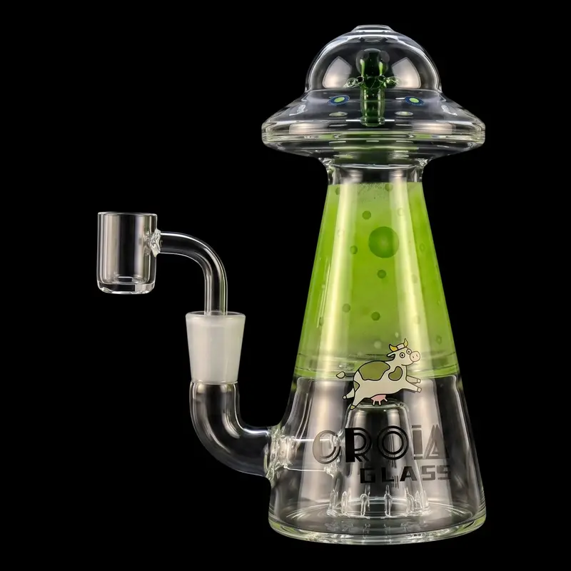 Croia Glass Ufo Alien Dab Rig With Showerhead Percolation 3