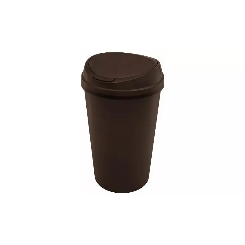 Curver 45L Touch-Activated Trash Bin – Sleek Black Housing 1