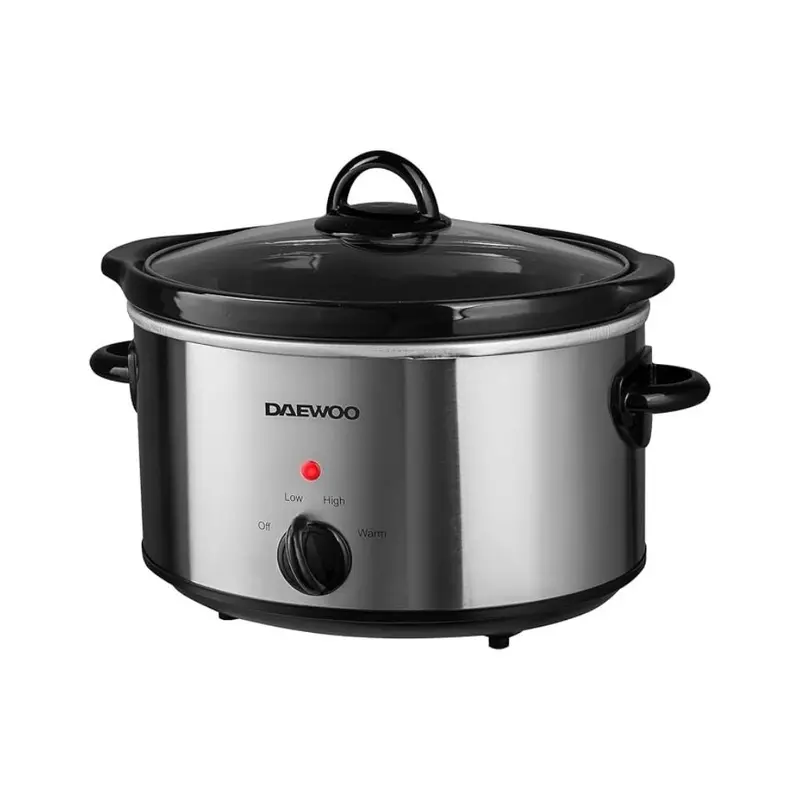 Daewoo 4-Litre Stainless Steel Slow Cooker With Digital Timer 1
