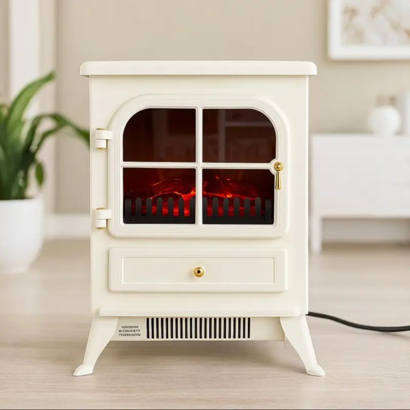 De Vielle 1800W Electric Cream-Coloured Cooktop Stove 1