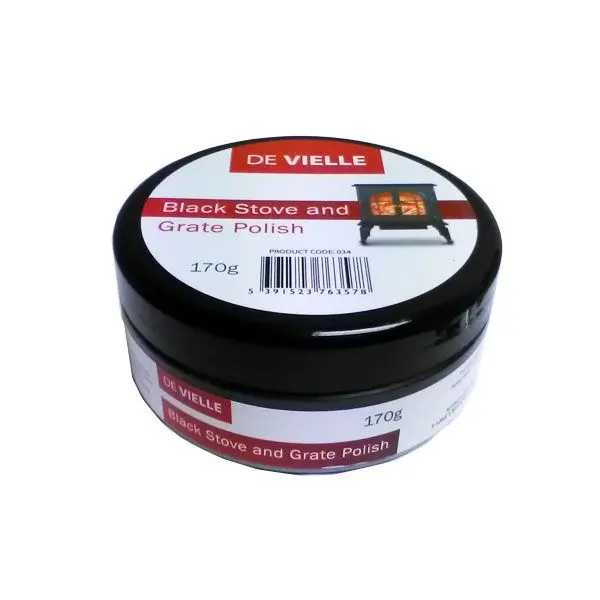 De Vielle Black Stove And Fireplace Grate Polish – 170G Tin 1