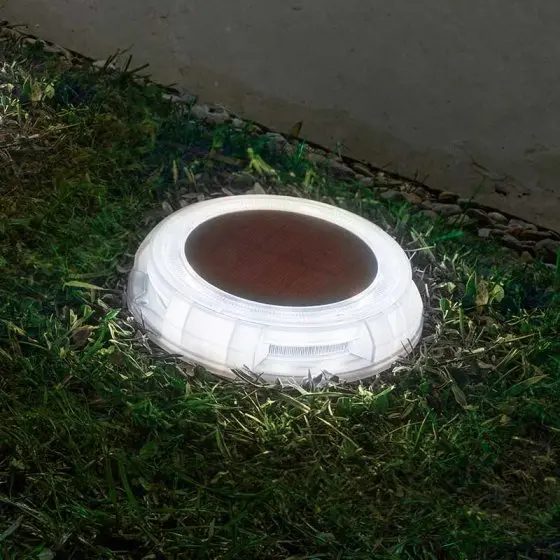 Decordisk Led Garden Light – Multi-Color Illuminated Ground Disk 1
