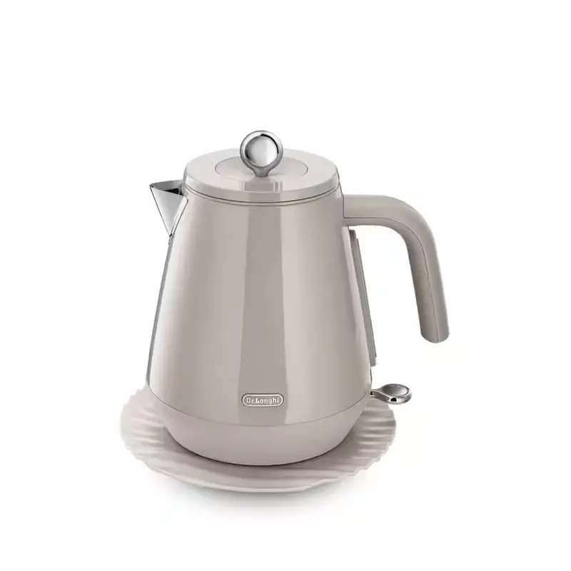 De'Longhi Eclettica Beige Electric Kettle – 1.7 Litre Capacity 1