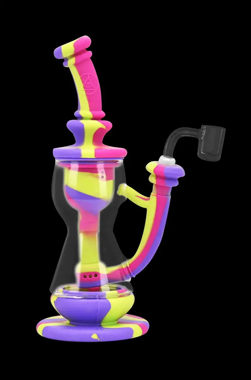 Deluxe Silicone Incycler Dab Rig With Enhanced Filtration 6