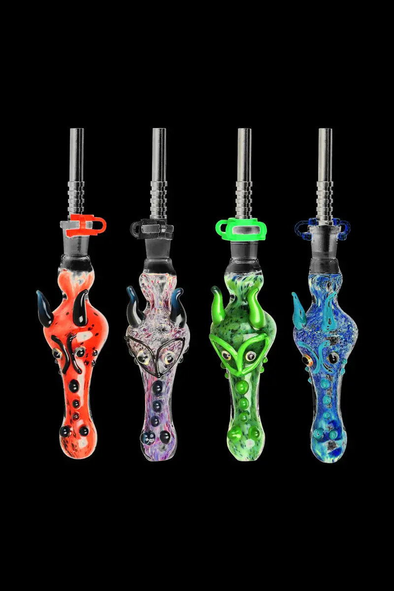 Dragon-Snout Glass Vapor Straw With Collector Base 1
